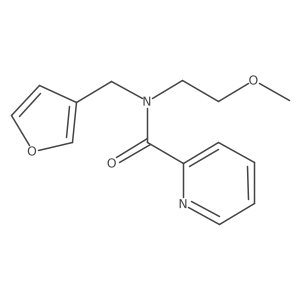 N-(furan-3-ylmethyl)-N-(2-methoxyethyl)picolinamide结构式