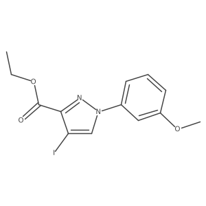 Ethyl 4-iodo-1-(3-methoxyphenyl)-1h-pyrazole-3-carboxylate Structure
