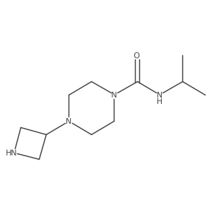 4-(Azetidin-3-yl)-N-isopropylpiperazine-1-carboxamide结构式