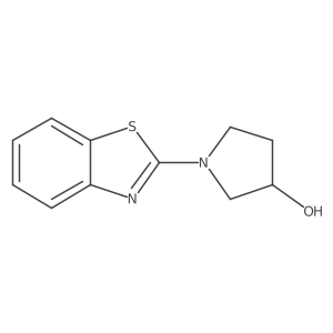 1-(Benzo[d]thiazol-2-yl)pyrrolidin-3-ol结构式