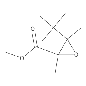 Methyl 3-tert-butyl-2,3-dimethyloxirane-2-carboxylate结构式