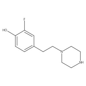 2-Fluoro-4-[2-(piperazin-1-yl)ethyl]phenol Structure
