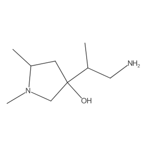 3-(1-Aminopropan-2-yl)-1,5-dimethylpyrrolidin-3-ol Structure