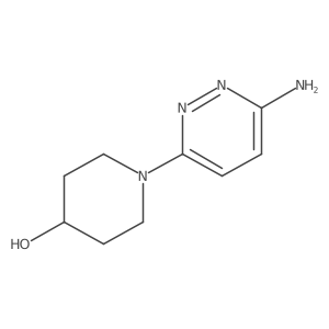 1-(6-Aminopyridazin-3-yl)piperidin-4-ol Structure