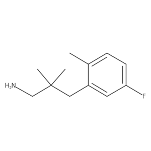 3-(5-Fluoro-2-methylphenyl)-2,2-dimethylpropan-1-amine Structure