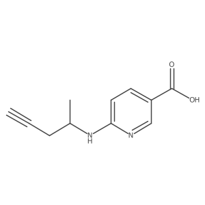 6-[(Pent-4-YN-2-YL)amino]pyridine-3-carboxylic acid Structure