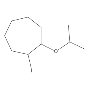 1-Iodo-2-(propan-2-yloxy)cycloheptane Structure