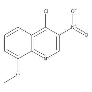 4-Chloro-8-methoxy-3-nitroquinoline结构式