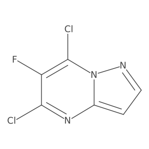 5,7-Dichloro-6-fluoropyrazolo[1,5-a]pyrimidine结构式