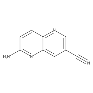 6-Amino-1,5-naphthyridine-3-carbonitrile结构式