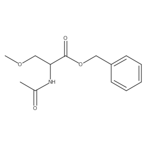 N-Acetyl-O-methyl-D-serine Phenylmethyl Ester Structure
