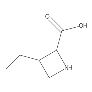 (2S,3R)-3-Ethylazetidine-2-carboxylic acid Structure