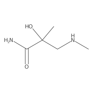 2-Hydroxy-2-methyl-3-(methylamino)propanamide Structure
