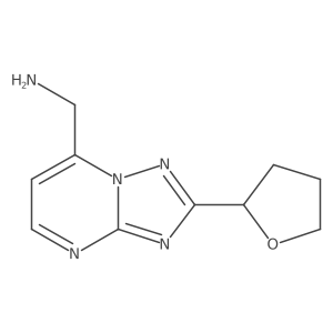 [2-(Oxolan-2-yl)-[1,2,4]triazolo[1,5-a]pyrimidin-7-yl]methanamine Structure