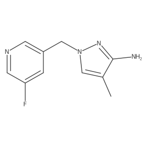 1-[(5-fluoropyridin-3-yl)methyl]-4-methyl-1H-pyrazol-3-amine Structure