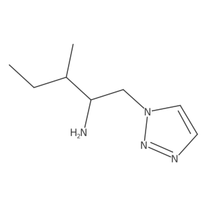 3-Methyl-1-(1H-1,2,3-triazol-1-yl)pentan-2-amine Structure
