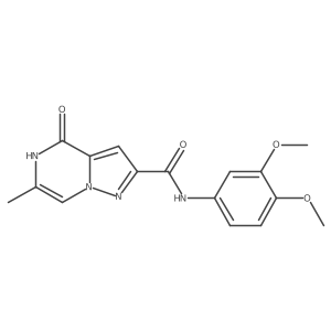 N-(3,4-dimethoxyphenyl)-6-methyl-4-oxo-4,5-dihydropyrazolo[1,5-a]pyrazine-2-carboxamide Structure