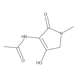 N-(3-hydroxy-1-methyl-5-oxo-2H-pyrrol-4-yl)acetamide结构式