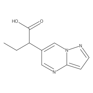 2-{Pyrazolo[1,5-a]pyrimidin-6-yl}butanoic acid结构式