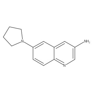 6-(Pyrrolidin-1-yl)quinolin-3-amine结构式