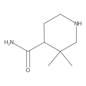 3,3-Dimethylpiperidine-4-carboxamide Structure