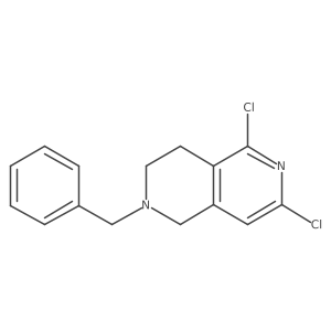 2-Benzyl-5,7-dichloro-1,2,3,4-tetrahydro-2,6-naphthyridine Structure