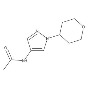 N-(1-(tetrahydro-2H-pyran-4-yl)-1H-pyrazol-4-yl)acetamide结构式
