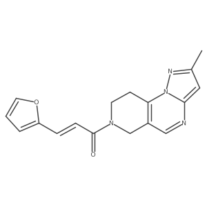 (E)-3-(Furan-2-yl)-1-(4-methyl-2,3,7,11-tetrazatricyclo[7.4.0.02,6]trideca-1(9),3,5,7-tetraen-11-yl)prop-2-en-1-one Structure