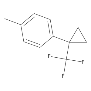 1-(4-Methylphenyl)-1-(trifluoromethyl)cyclopropane结构式
