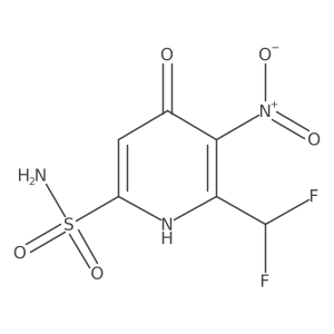 2-(Difluoromethyl)-4-hydroxy-3-nitropyridine-6-sulfonamide Structure