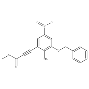 Methyl 3-(2-amino-5-nitro-3-phenylmethoxyphenyl)prop-2-ynoate Structure