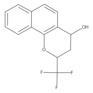 2H-Naphtho[1,2-b]pyran-4-ol, 3,4-dihydro-2-(trifluoromethyl)-, (2S,4S)- Structure