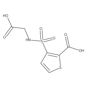 3-[(Carboxymethyl)sulfamoyl]thiophene-2-carboxylic acid Structure