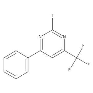 2-Iodo-6-phenyl-4-(trifluoromethyl)pyrimidine Structure
