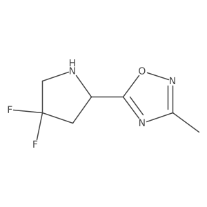 5-(4,4-Difluoropyrrolidin-2-yl)-3-methyl-1,2,4-oxadiazole Structure