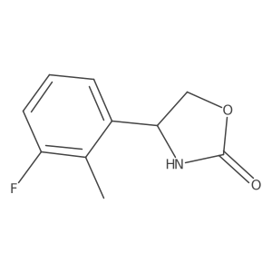 4-(3-Fluoro-2-methylphenyl)-1,3-oxazolidin-2-one结构式