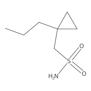 (1-Propylcyclopropyl)methanesulfonamide结构式