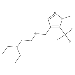 [2-(diethylamino)ethyl]({[1-methyl-5-(trifluoromethyl)-1H-pyrazol-4-yl]methyl})amine Structure