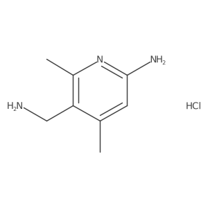 5-(Aminomethyl)-4,6-dimethylpyridin-2-amine hydrochloride结构式