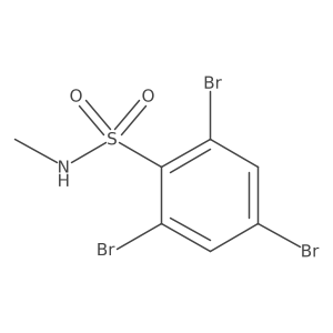2,4,6-Tribromo-N-methylbenzene-1-sulfonamide Structure