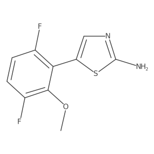 5-(3,6-Difluoro-2-methoxyphenyl)thiazol-2-amine Structure