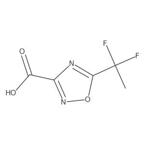 5-(1,1-Difluoroethyl)-1,2,4-oxadiazole-3-carboxylic acid Structure