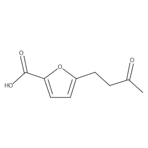 5-(3-Oxobutyl)-2-furancarboxylic acid Structure