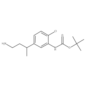 tert-butyl N-[5-(4-aminobutan-2-yl)-2-chlorophenyl]carbamate结构式