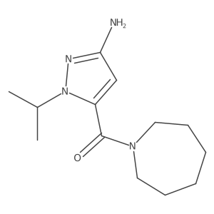 5-(azepane-1-carbonyl)-1-(propan-2-yl)-1H-pyrazol-3-amine Structure