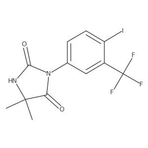 3-[4-Iodo-3-(trifluoromethyl)phenyl]-5,5-dimethyl-2,4-imidazolidinedione Structure