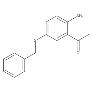1-(2-Amino-5-(benzylthio)phenyl)ethan-1-one Structure