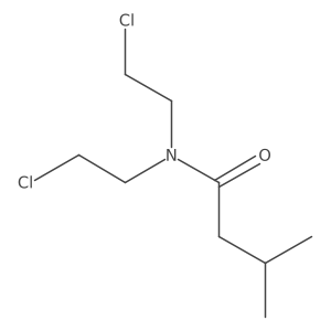N,N-Bis(2-chloroethyl)-3-methylbutanamide Structure