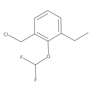 2-Difluoromethoxy-3-ethylbenzyl chloride Structure