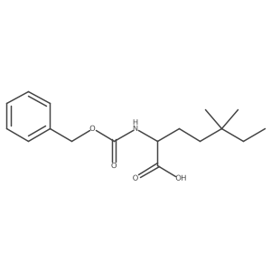 2-{[(Benzyloxy)carbonyl]amino}-5,5-dimethylheptanoic acid结构式